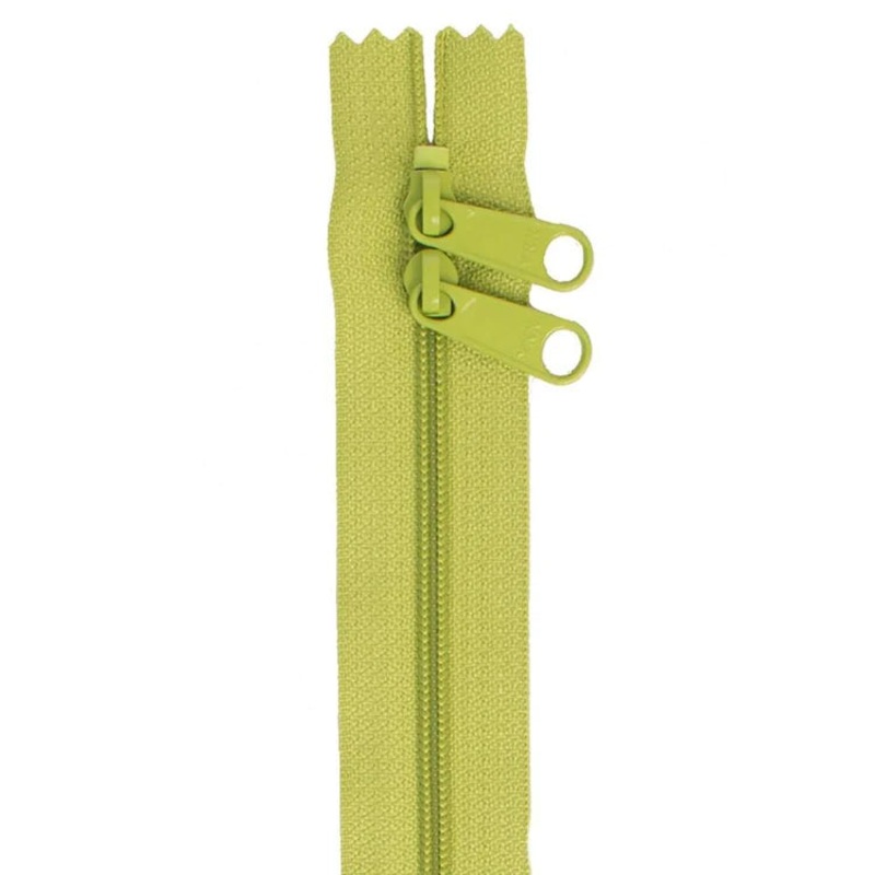 30 Handbag Zipper - Double Slide - Apple Green