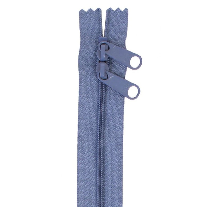 30 Handbag Zipper - Double Slide - Country Blue