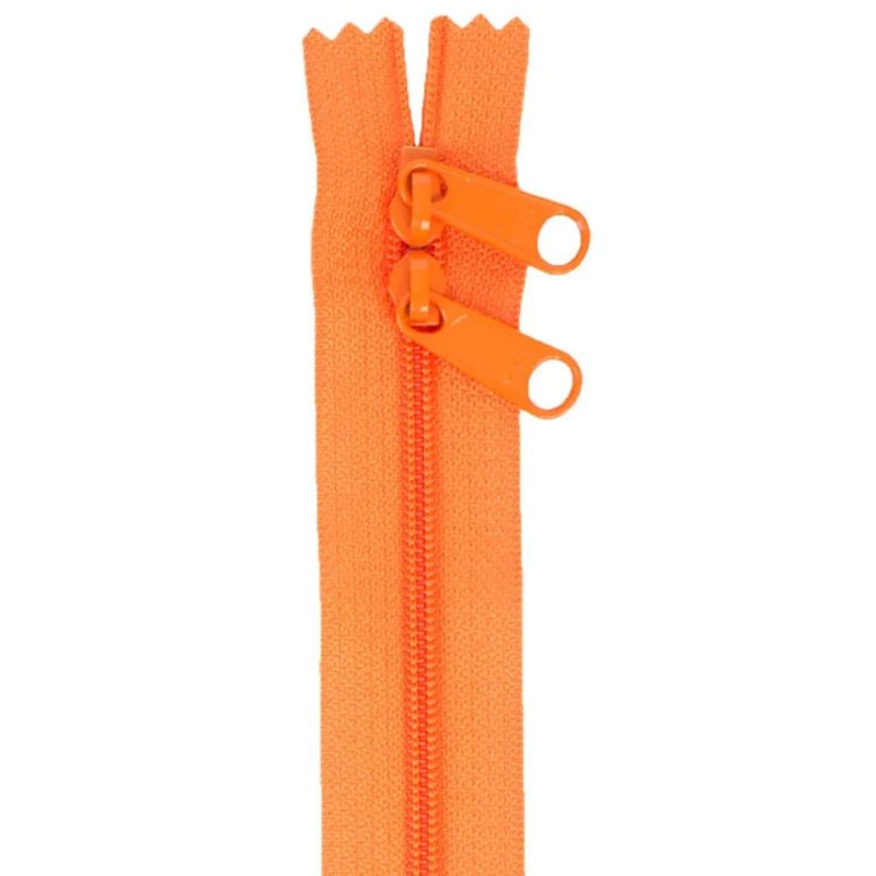 30 Handbag Zipper - Double Slide - Pumpkin