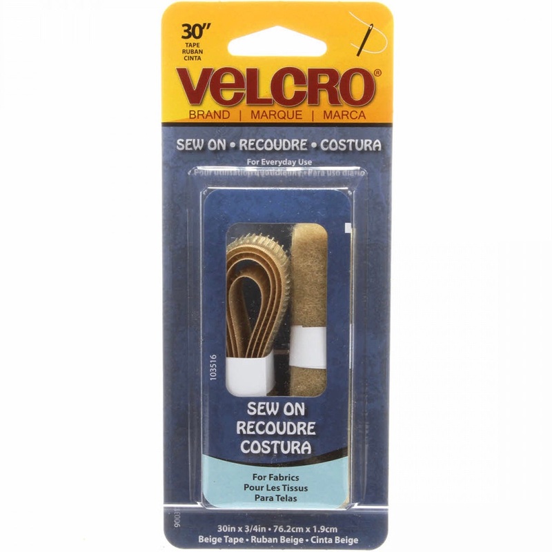 VELCRO Fasteners - Sew-On Pack - Beige - 30 of 3/4