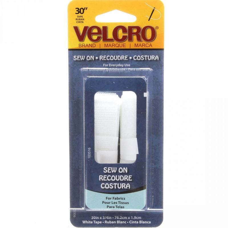 VELCRO Fasteners - Sew-On Pack - White - 30 of 3/4