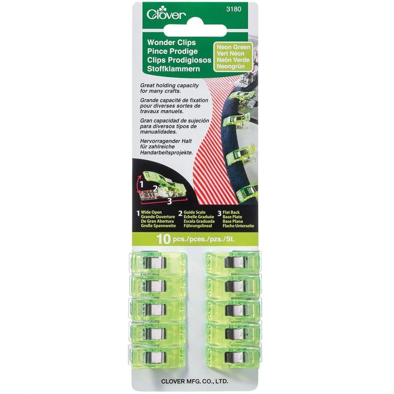 Wonder Clips - Small - 10 pc- Neon Green