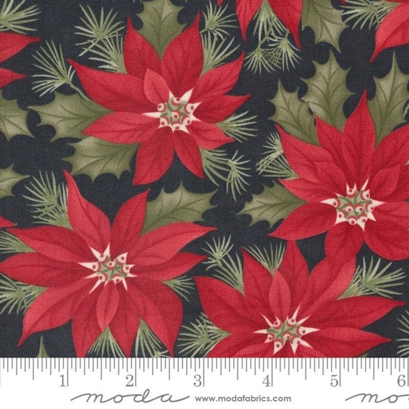 A Christmas Carol - Poinsettias- Ebony