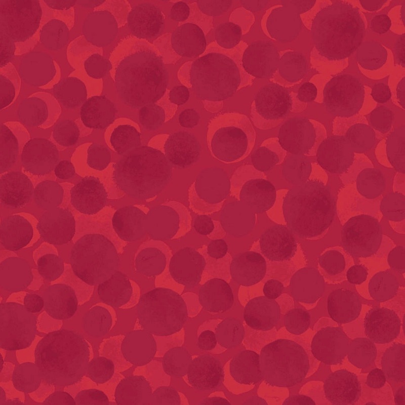 Bumbleberries Flannel - Red-Half Meter