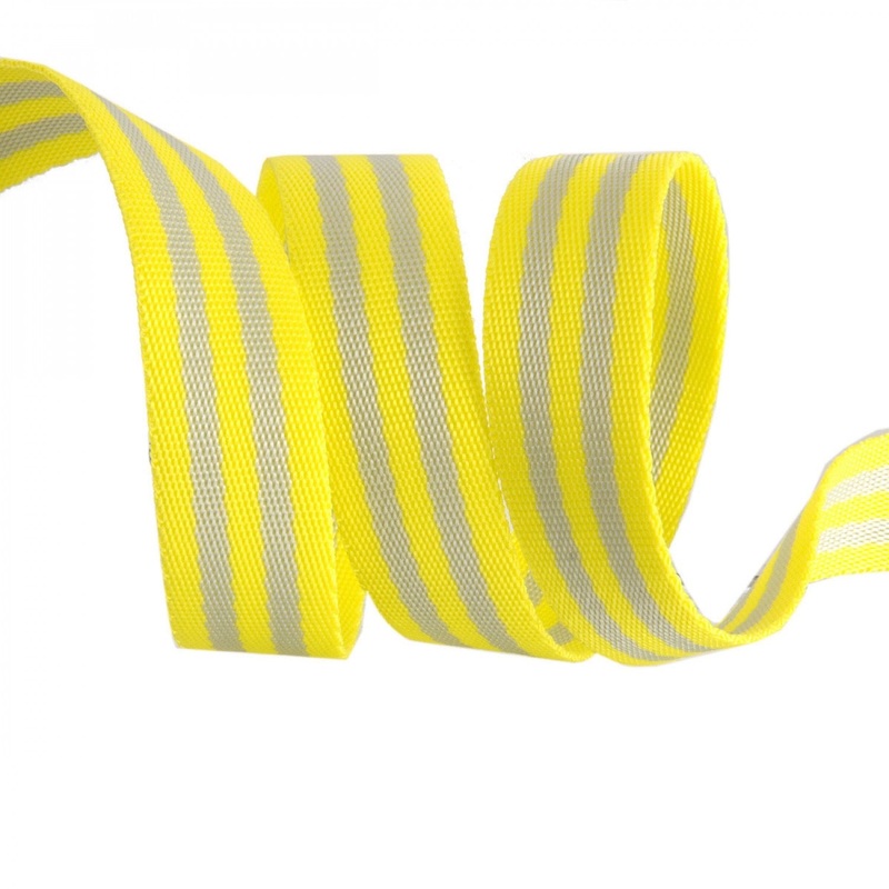 Tula Pink Webbing - Strapping - Grey/Lime - 1 - 2y