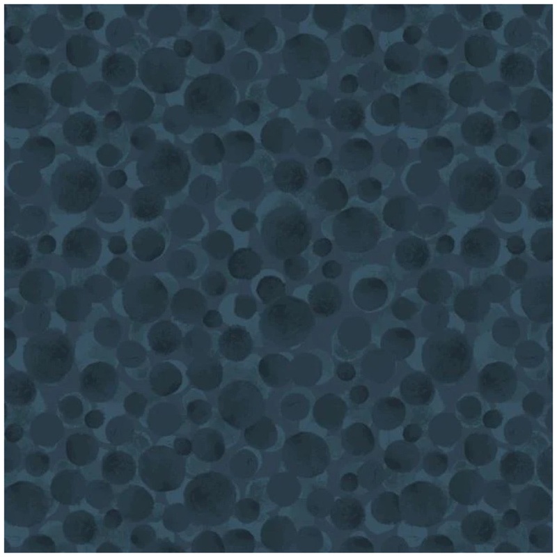 Bumbleberries Flannel - Dark Blue