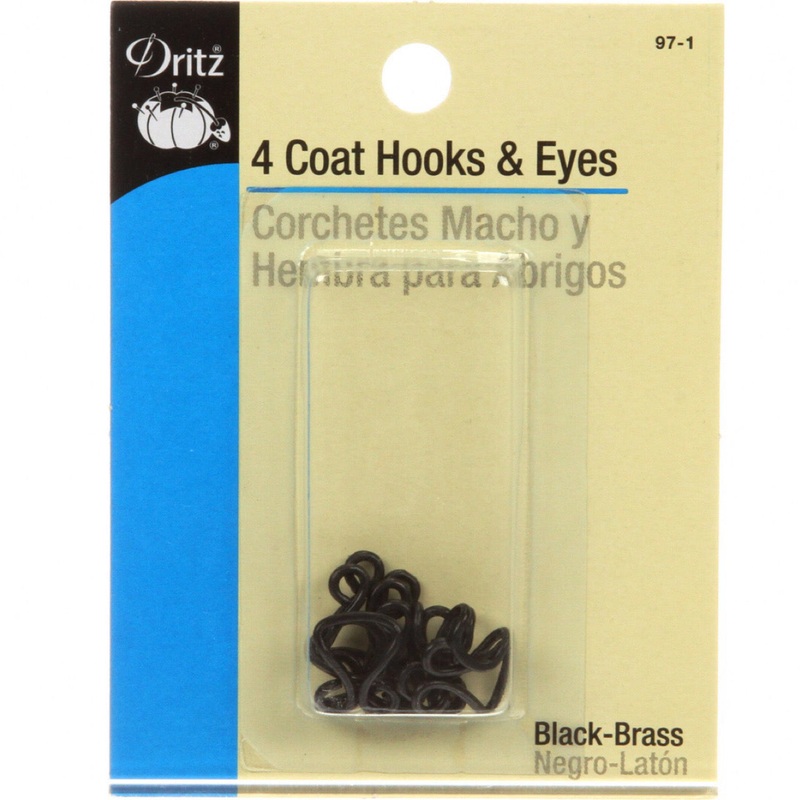 Hooks & Eyes - Coat -4pc
