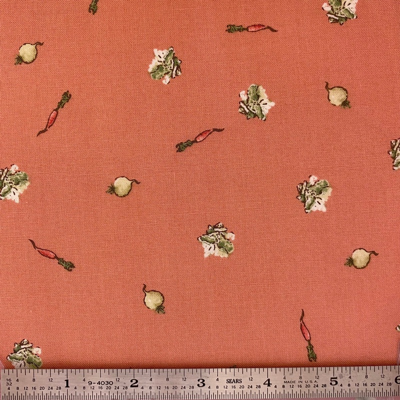 Tale of Peter Rabbit - Veggies - Coral