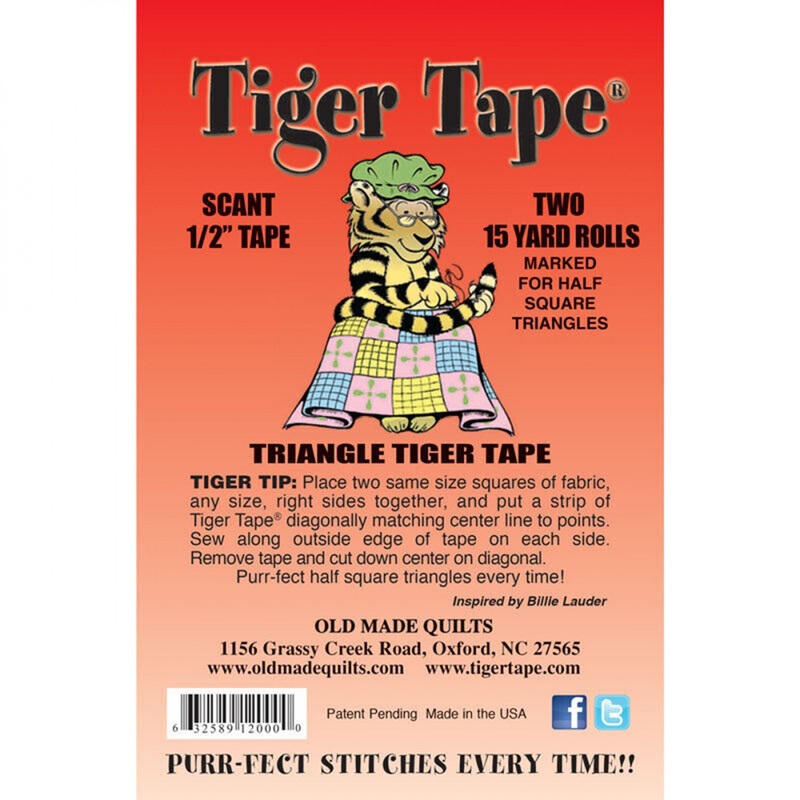 Tiger Tape - Scant 1/2 Triangle Tape