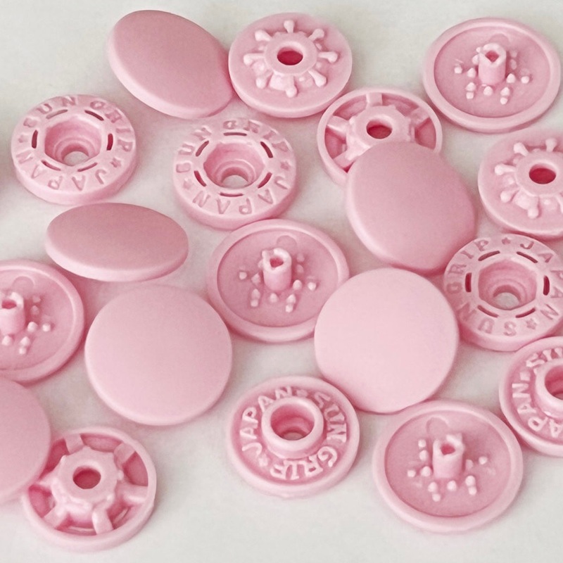 Plastic Finger Snaps - 1/2 - 8pc - Baby Pink
