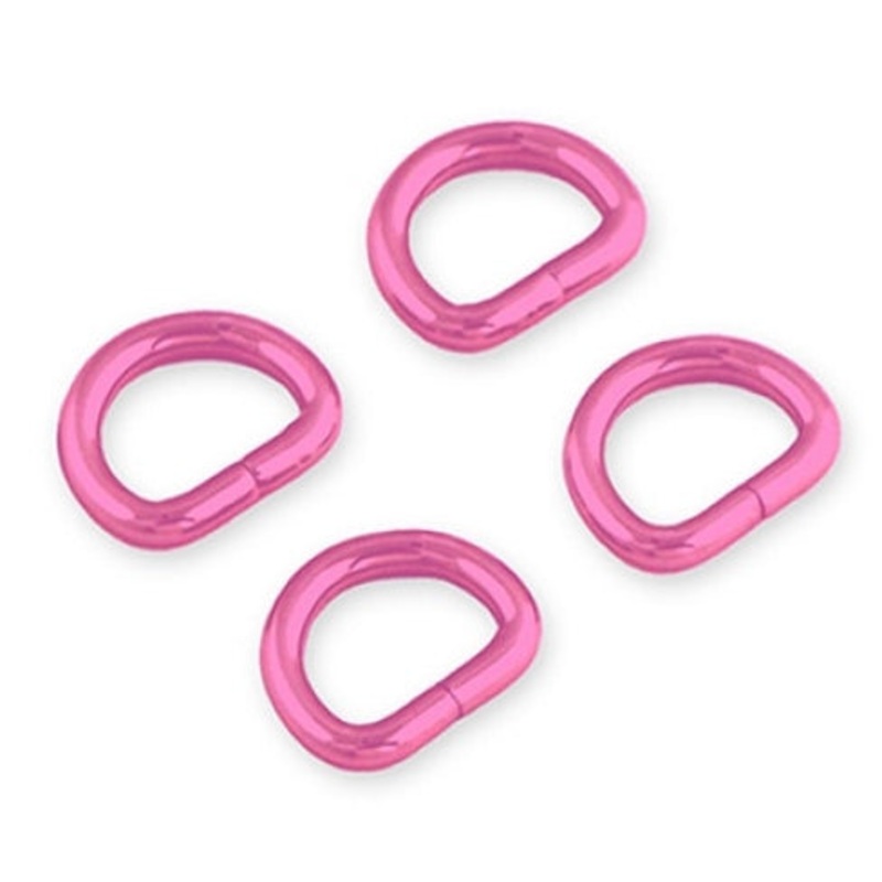 Tula Pink - D-Rings - 1/2 - 4 pack - Pink