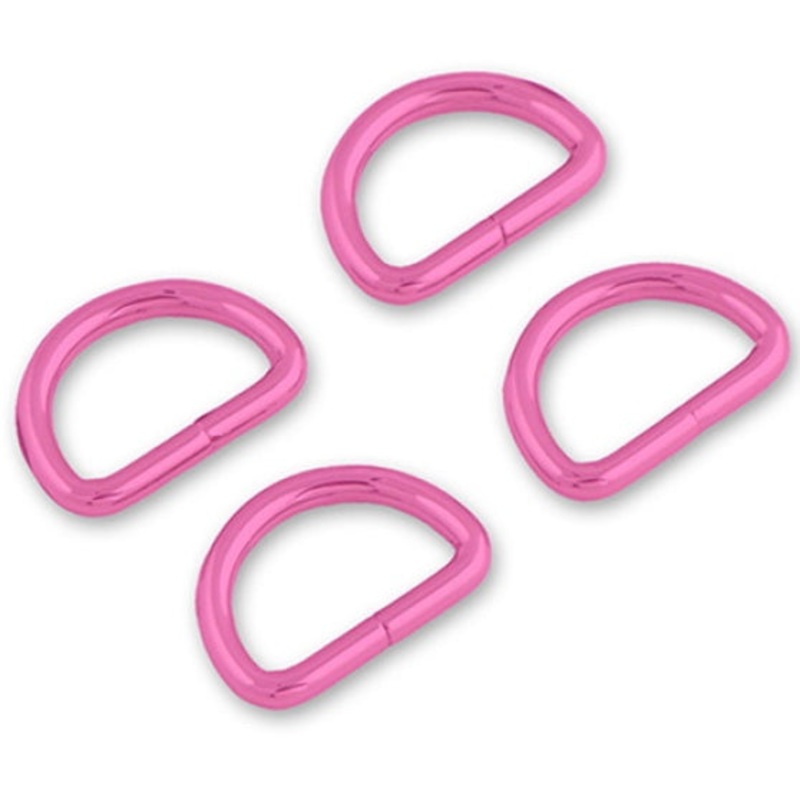 Tula Pink - D-Rings - 1 - 4 pack - Pink