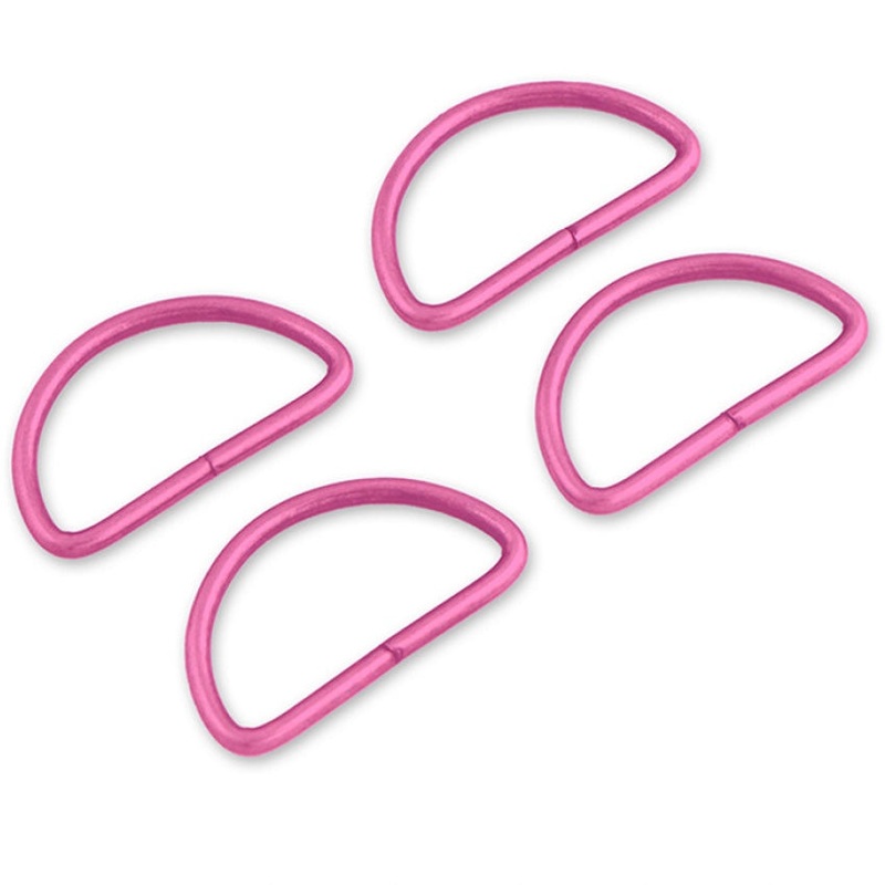 Tula Pink - D-Rings - 1.5 - 4 pack - Pink