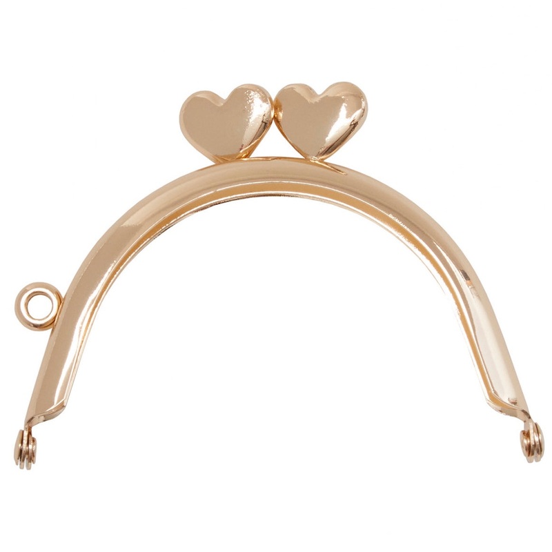 Zakka Workshop Round Rose Gold Heart Clasp - Extra Clasp - 3 W x 2 H  - ZW6691