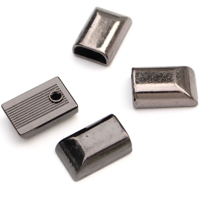 Zipper Cord Ends - 1/2 - 4 pack - Gunmetal