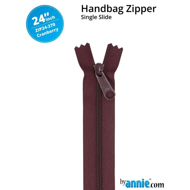 ByAnnie - 24 Single Slide Zipper - Cranberry