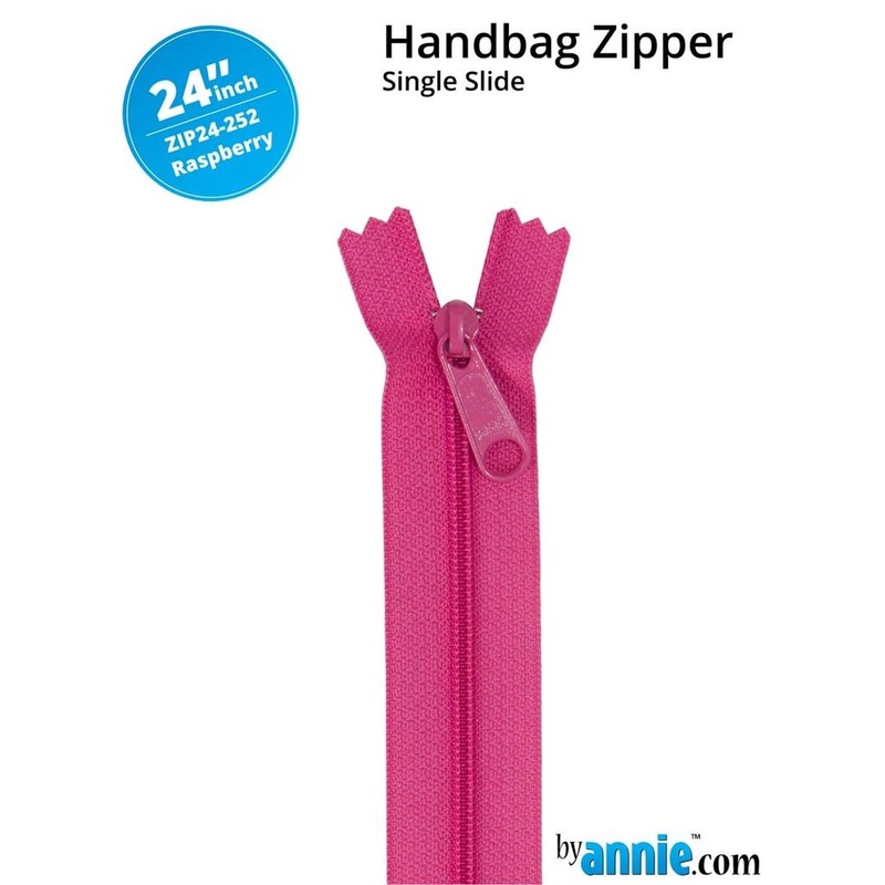 ByAnnie - 24 Single Slide Zipper - Raspberry