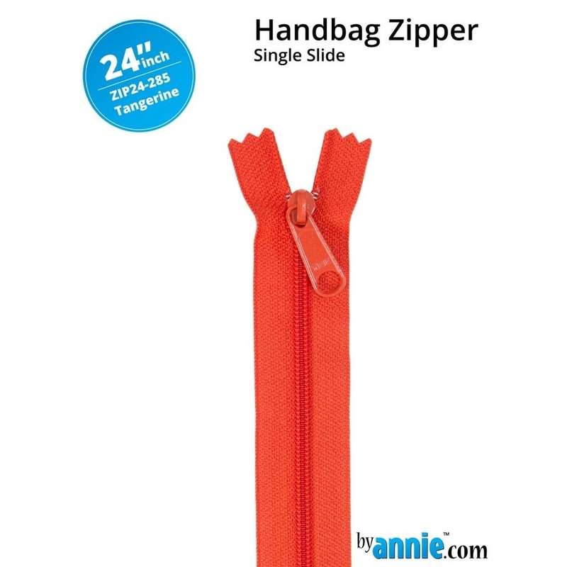 ByAnnie - 24 Single Slide Zipper - Tangerine