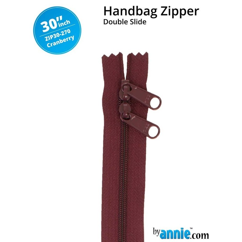 ByAnnie - 30 Double Slide Zipper - Cranberry