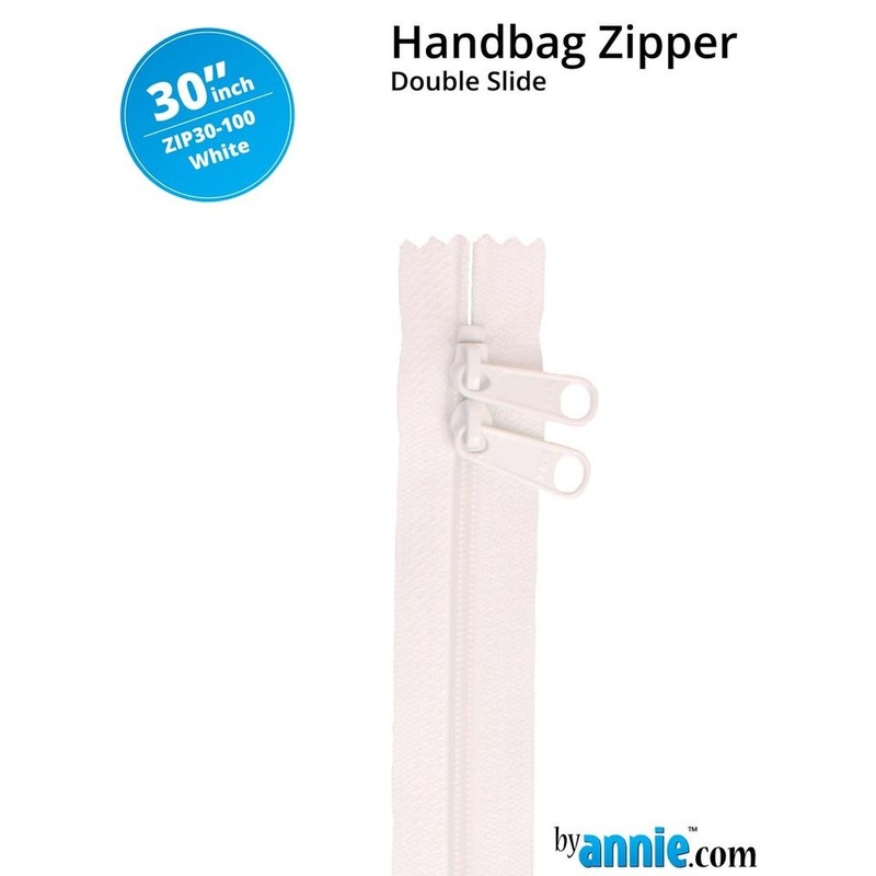 ByAnnie - 30 Double Slide Zipper - White