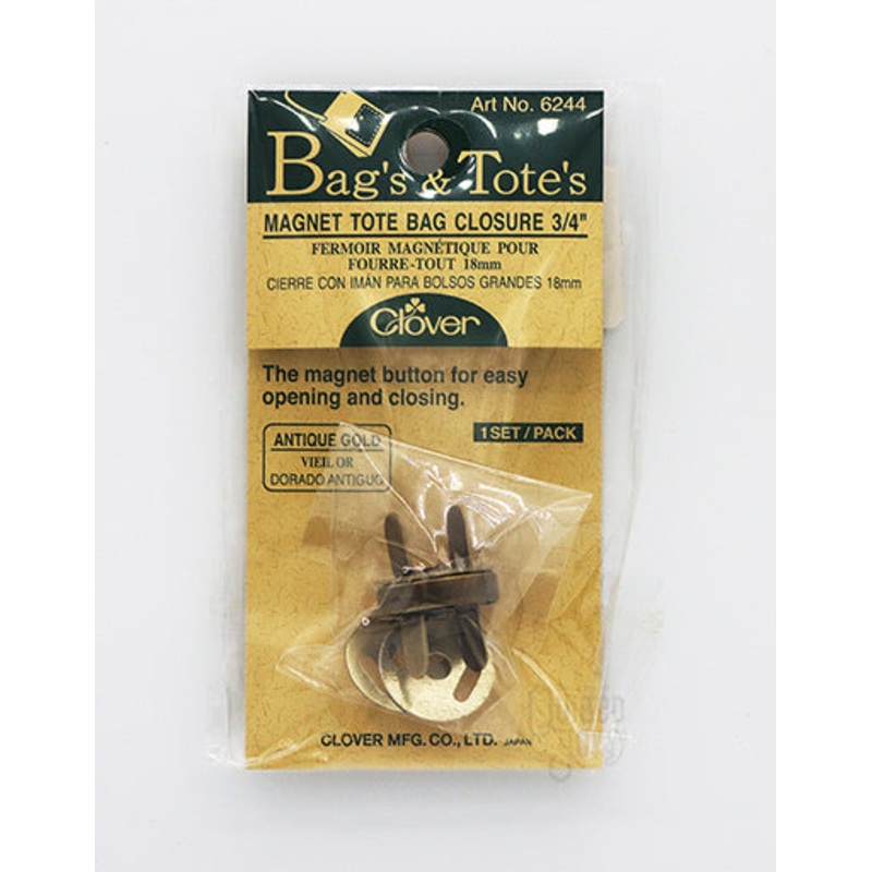 Bag's and Tote's - Magnet Tote Bag Closure 3/4