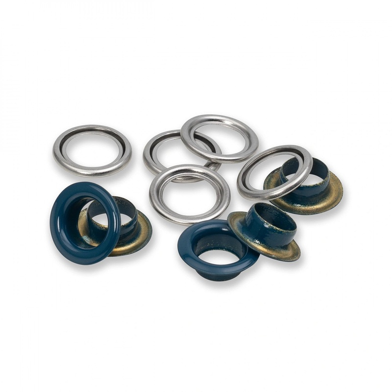 Eyelets with Washers - 11mm - 20 pack - Navy