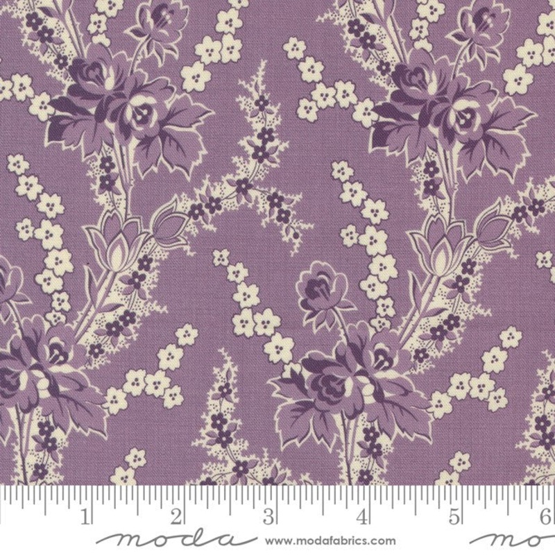 Goodnight Irene - Garden Florals Vines - Grape