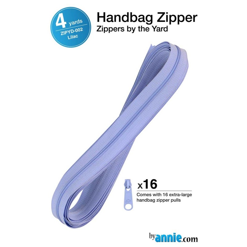 ByAnnie - Zippers by the Yard - 4y & 16 pulls - Lilac