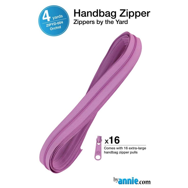 ByAnnie - Zippers by the Yard - 4y & 16 pulls - Orchid