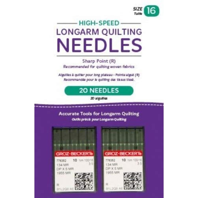 High Speed Longarm Quilting Needles - Sharp Point - Size 16