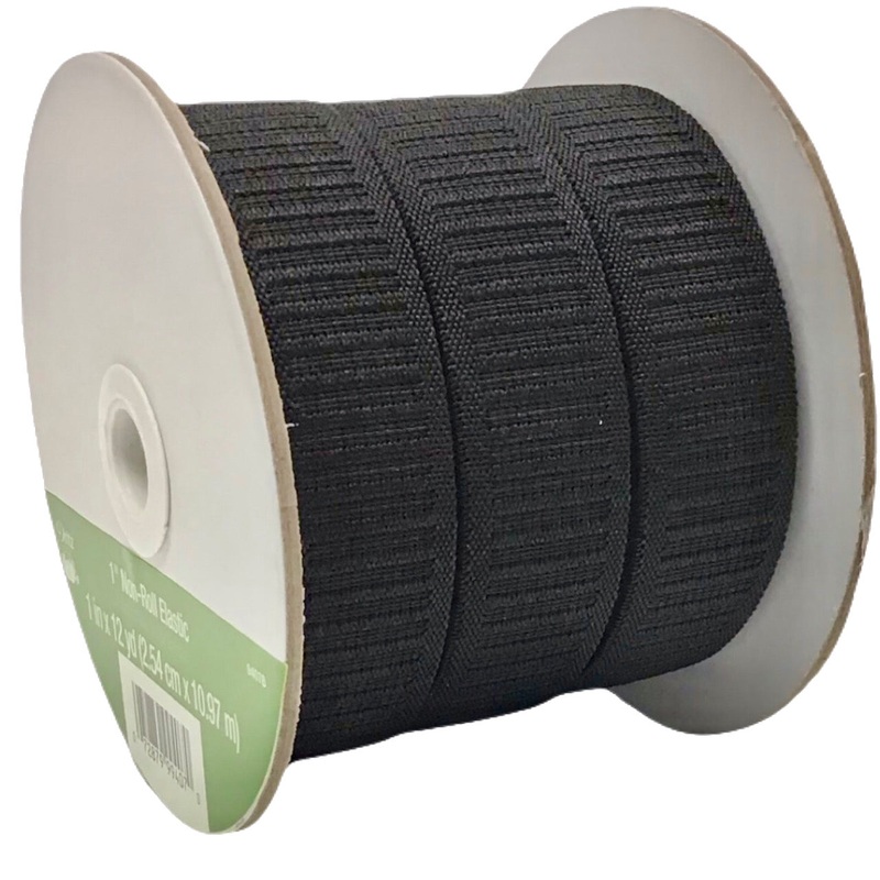 Non-roll Elastic - Black - 25mm