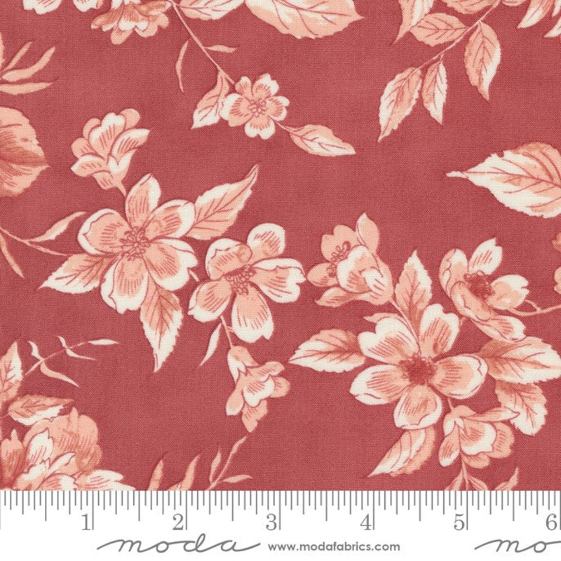 Sandalwood 108 Backing - Camellia Florals - Rosewood