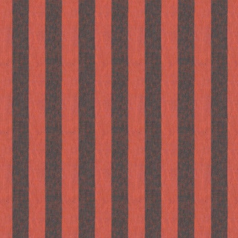 Shot Cotton - Wide Stripe - Burn