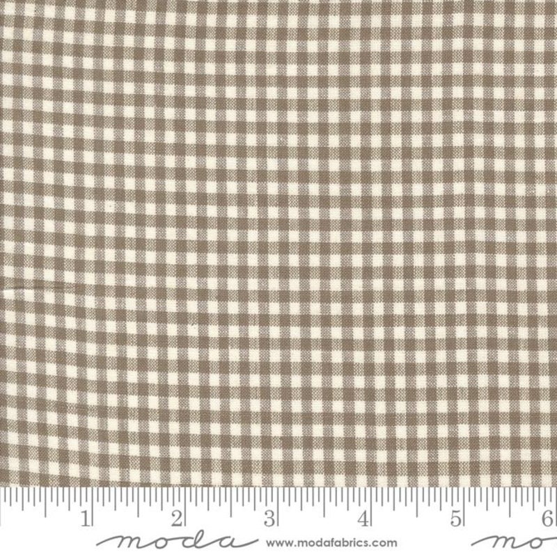 Woven Gingham - Medium- Stone