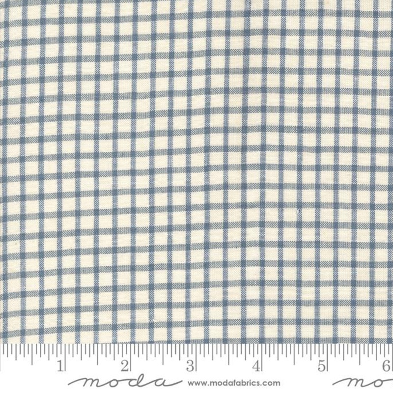 Woven Gingham - Narrow Stripe - Woad