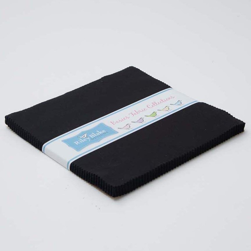 Confetti Cottons - Black - 10 Stacker