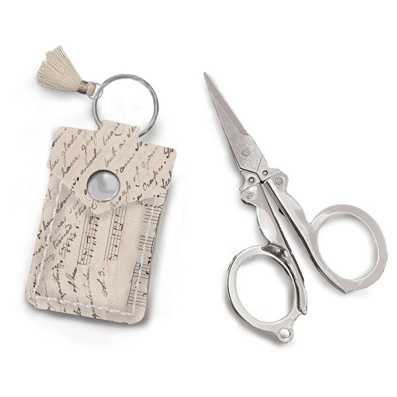 Jane Austen Leather Scissor Pouch