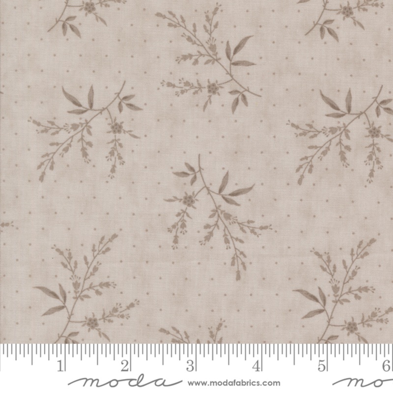 Muse - Flower Silhouette Florals Dots - Stone