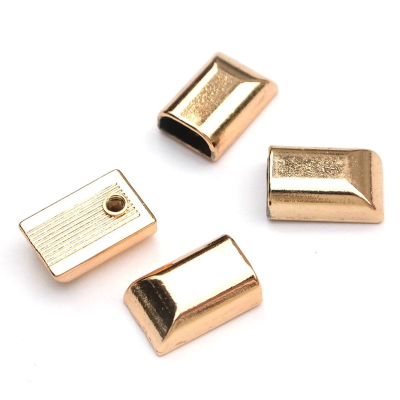 Zipper Cord Ends - 1/2 - 4 pack - Gold