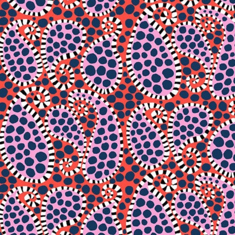 August 2023 - Paisley Dot - Black & White