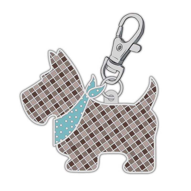 Enamel Happy Charm - Scotty Dog
