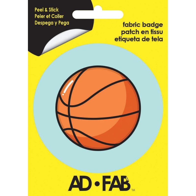 Adhesive Fabric Badge - Basketball