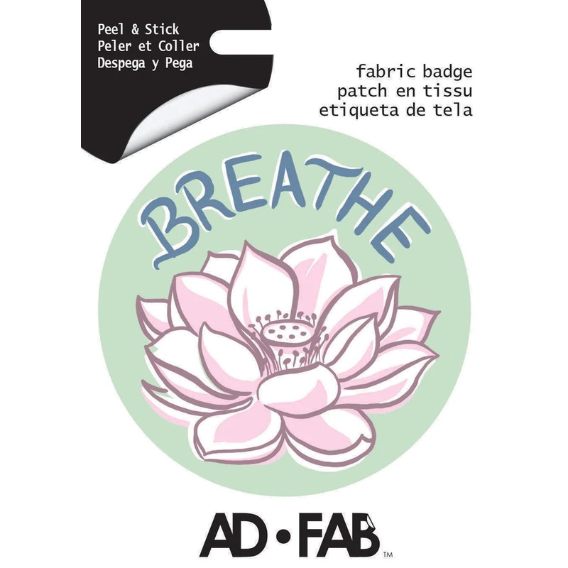 Adhesive Fabric Badge - Breathe