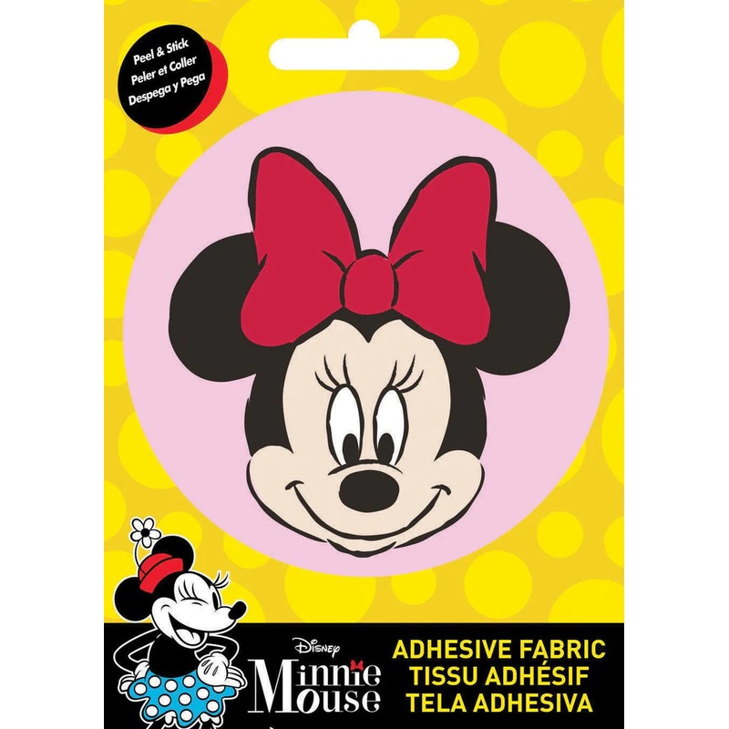 Adhesive Fabric Badge - Minnie Headshot
