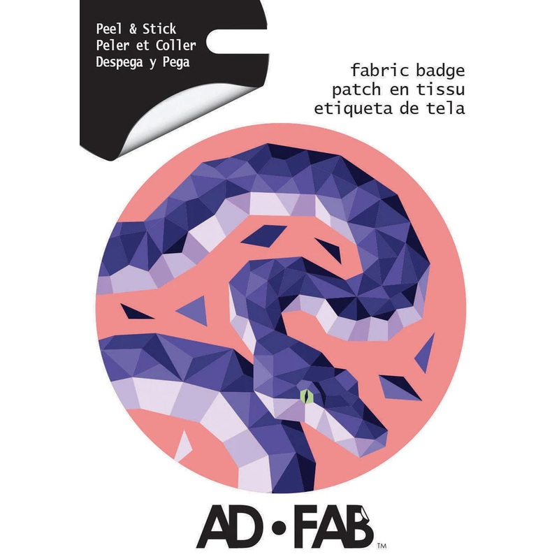Adhesive Fabric Badge - Snake