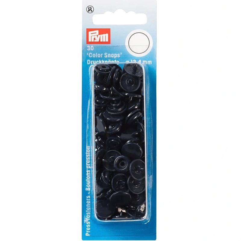 Plastic Snaps - 12.4mm - 30pc Navy