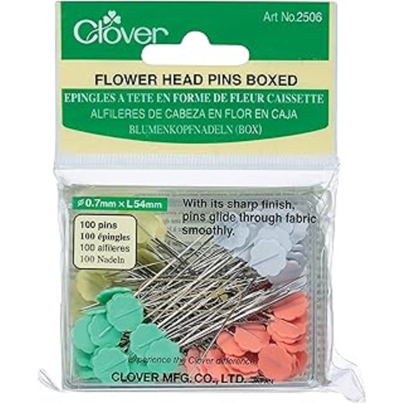 Flat Flower Head Pins - Boxed