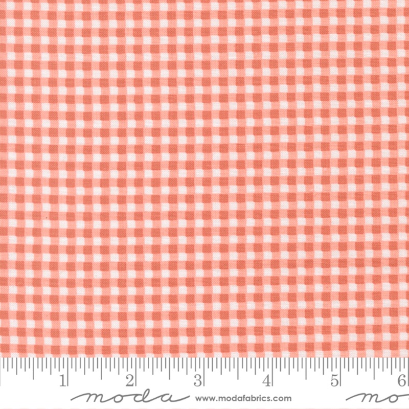 Sunbonnet - Gingham Checks and Plaids - Coral