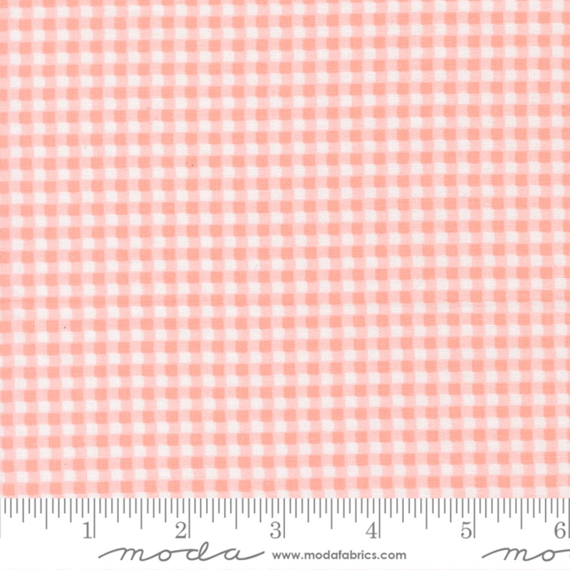 Sunbonnet - Gingham Checks and Plaids - Pale Pink