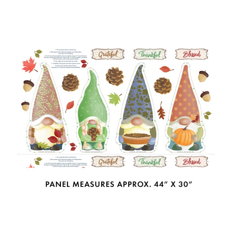 Autumn Gnome Doll Panel